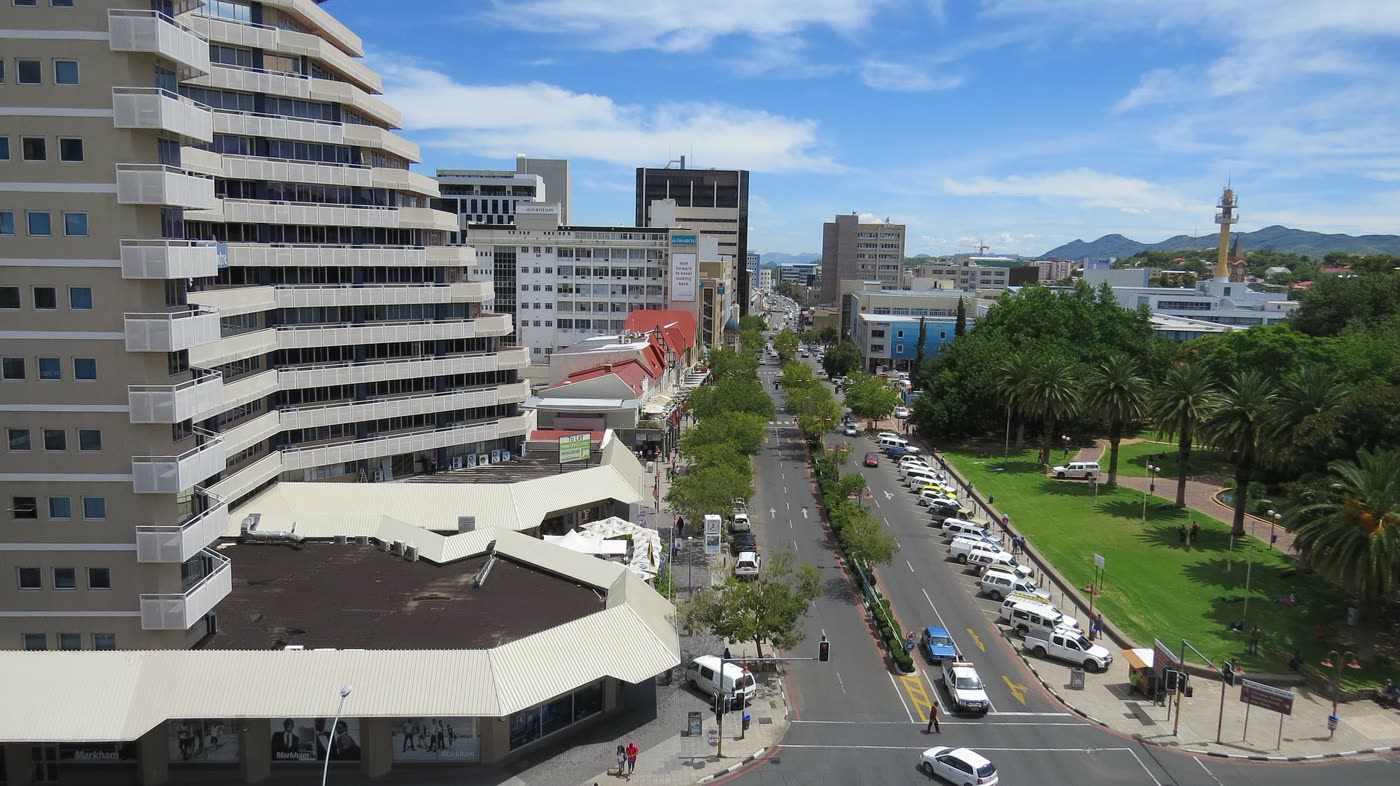 Independence Avenue in central Windhoek