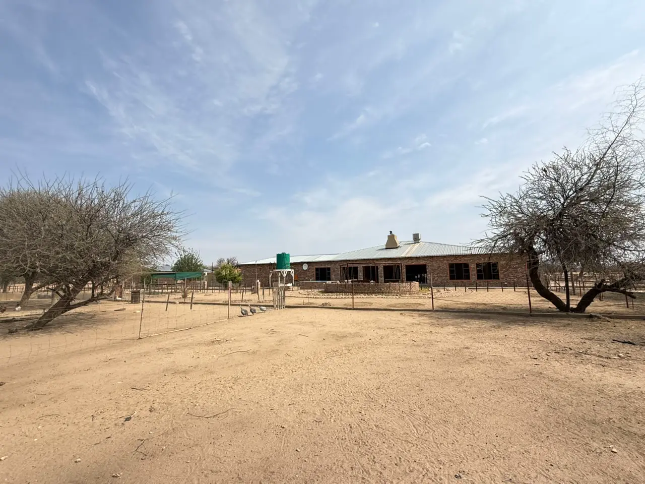 The land: Looking back at the house
