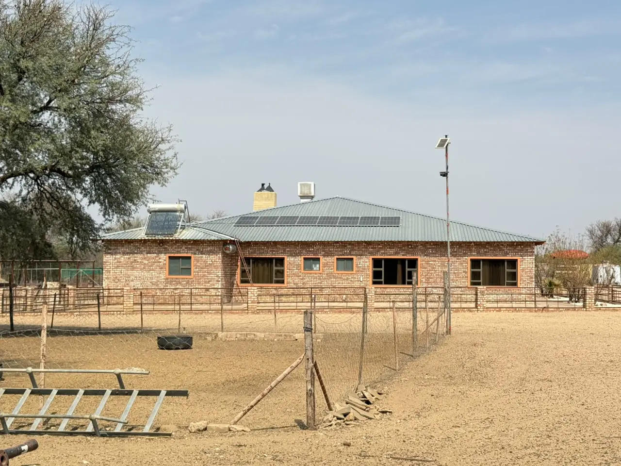 Arrival: Brick-built, under a pitched roof